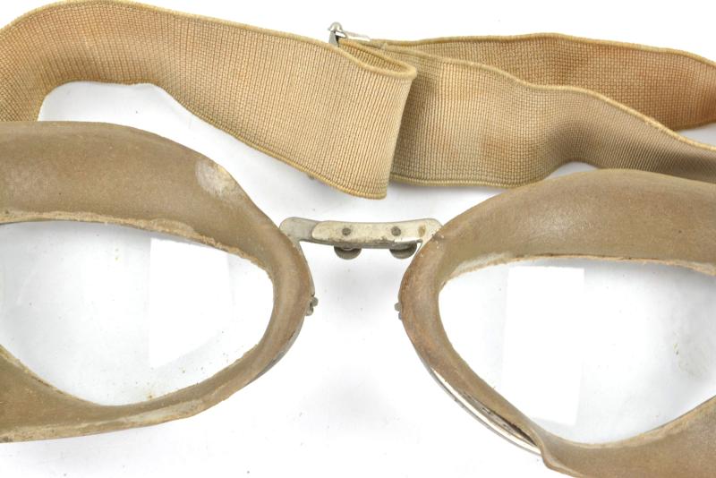 German WH Motorcyclist Goggles in Case