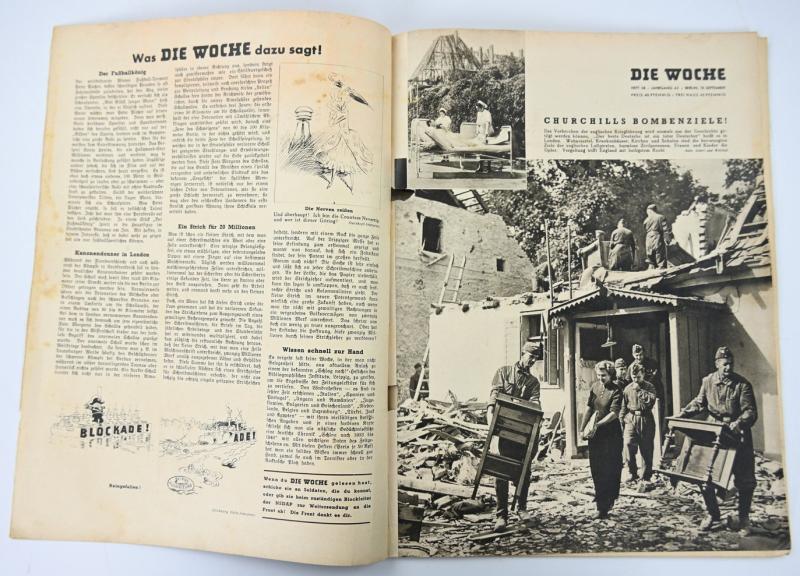 German Third Reich Magazine 'Die Woche' 1940