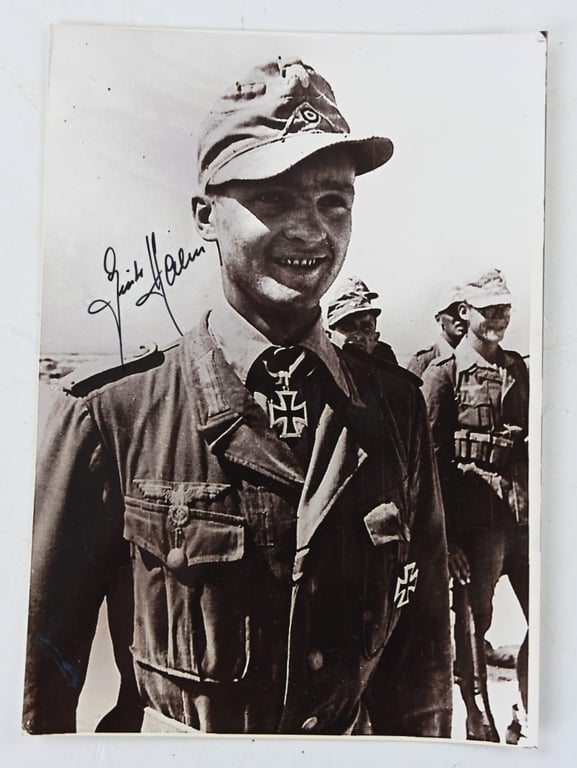 Signature of Wehrmacht Heer KC Recipient 'Günter Halm'