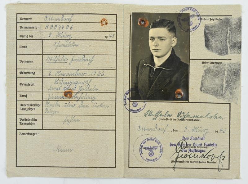 German Third Reich I.D. Card