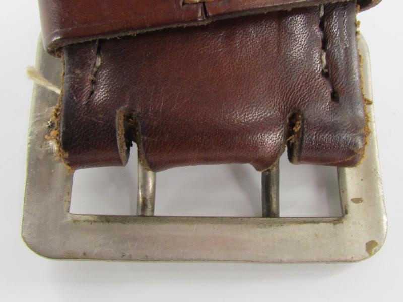 WH/LW Brown Officer ‘Zweidorn’ Double Claw Belt