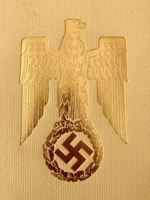 AUTHENTIC GERMAN WW2 HAND INK SIGNATURE OF NAZI LEADER REICHMARSCHALL HERMANN GORING.