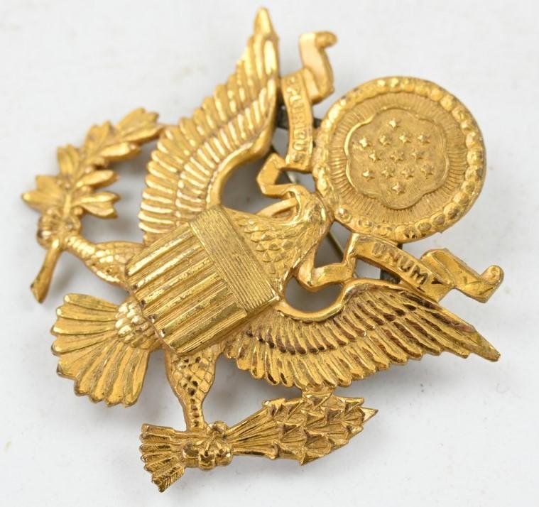 USAAF WW2 Officer Visor Cap Badge