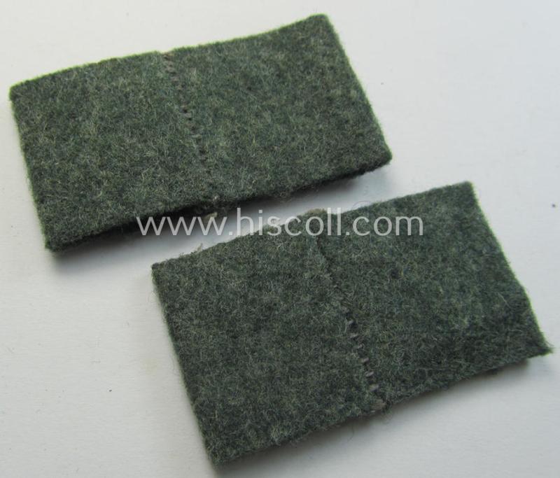 Fully matching pair of WH (Heeres) 'Nachschub'- (ie. transport-) related, so-called: regimental shoulderstrap-'slip-ons' (ie. 'Schulterstück-Überschuben') as was intended for usage by a: 'Soldat des Nachschub-Abteilungs 34'