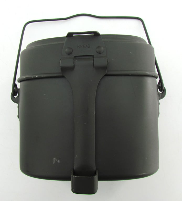 Wehrmacht M31 mess kit (“Kochgeschirr”) with factory “Ritter Aluminium” wrapping paper