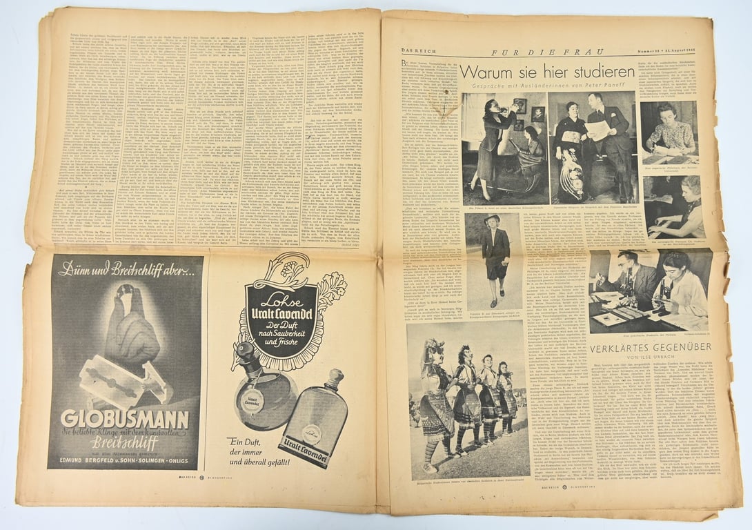 German Newspaper “Das Reich” August 1941