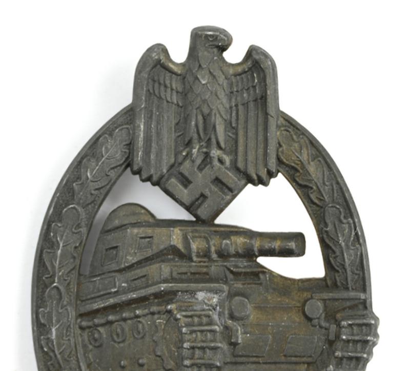 German Panzer Assault Badge in Bronze 'AS'