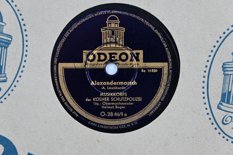 German Third Reich Era Music Record 'Schutzpolizei'