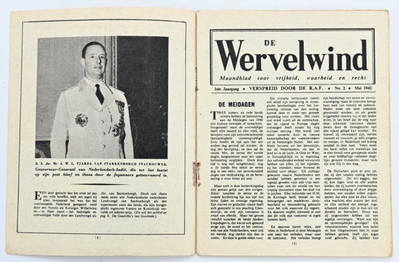 British RAF WW2 Droppingsbooklet 'De Wervelwind'