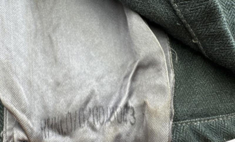 Luftwaffe ‘Drillich’ (HBT) Green Field Blouse (Feldbluse)