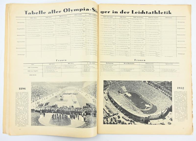 German Third Reich Olympic Magazines 'Berliner Illustrierte Zeitung