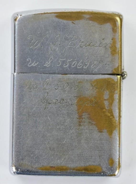 US Vietnam Period Named PMGS Zippo Cigaret Lighter