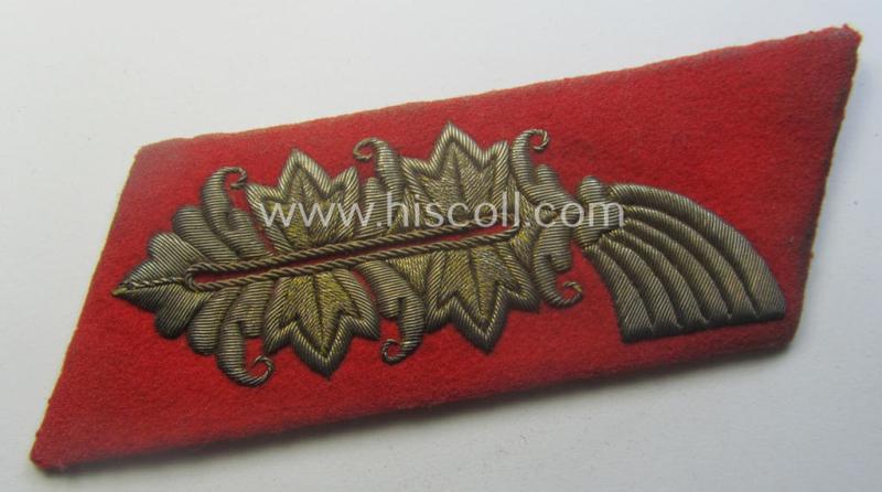 Truly worn- and clearly tunic-removed, fully matching pair of WH (Heeres) 'Kragenspiegel für Generale des Heeres'