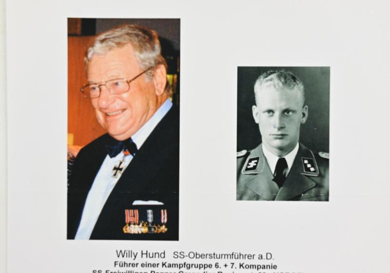 Signature of Waffen-SS KC Recipient 'Willy Hund'