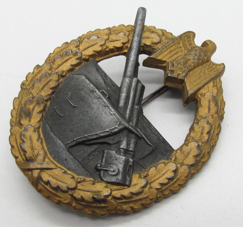 Kriegsmarine coastal artillery badge (FLL43)