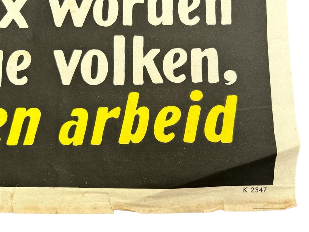 WW2 Poster : De Vangarmen van de Dollarpoliep ( Louis Manche )
