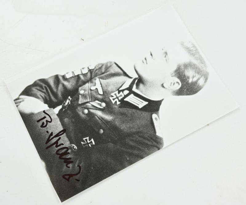 Signature of Wehrmacht Heer KC Recipient 'Bobo Spranz'