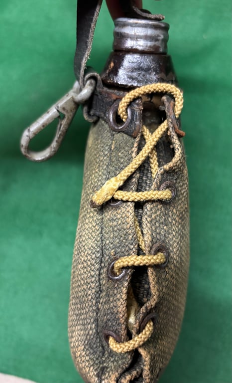 WW1 German Paper Cloth Covered Waterbottle