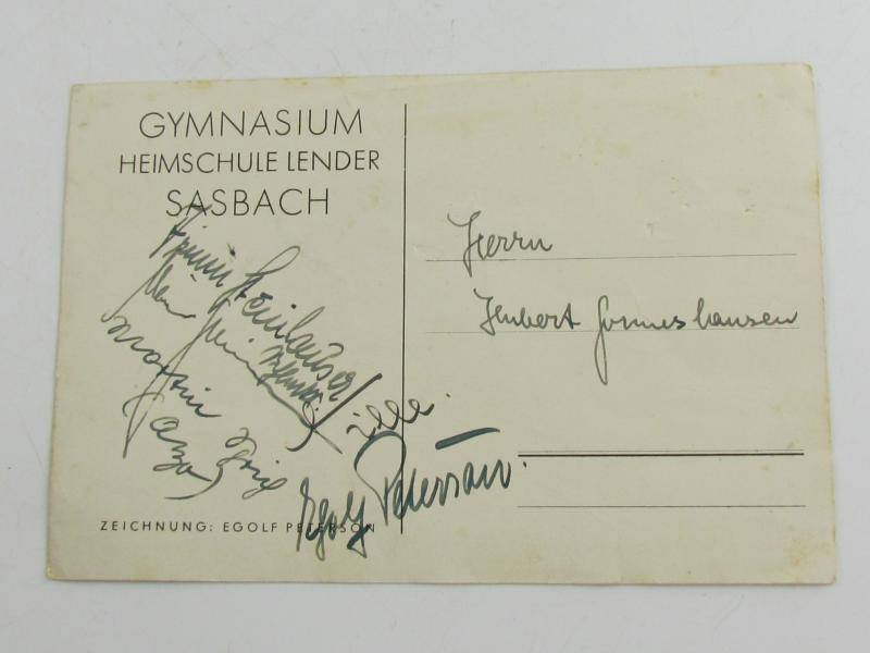 Propaganda Card "Abitur 1938....very Rare !