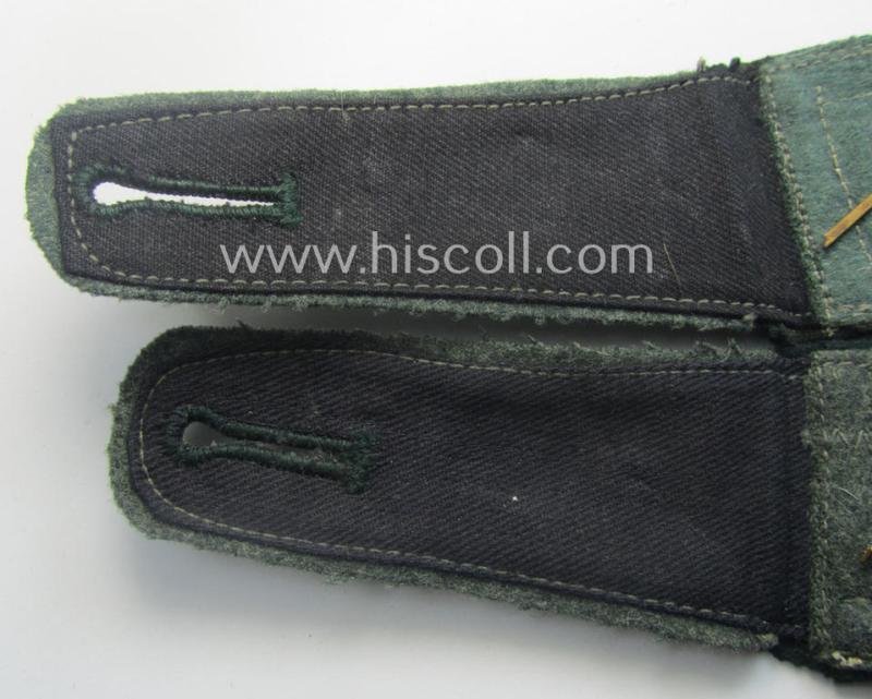 Pair of WH (Heeres) NCO-type (ie. 'M36- o. M40'-pattern- and/or 'pointed-styled'), neatly 'cyphered' shoulderstraps as was intended for usage by an: 'Oberfeldwebel einer Infanterie Lehr-Bataillons o. Rgts.'