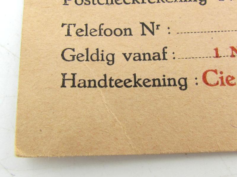 Belgian message of change of address