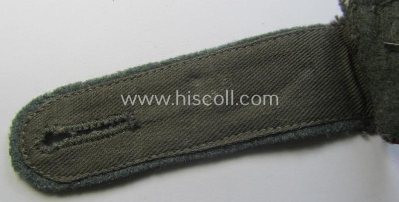 Single, WH (Heeres) 'M41- o. M43'-pattern, NCO-type shoulderstrap: 'Oberfeldwebel des Nebelwerfer-Abtlgs. 329'