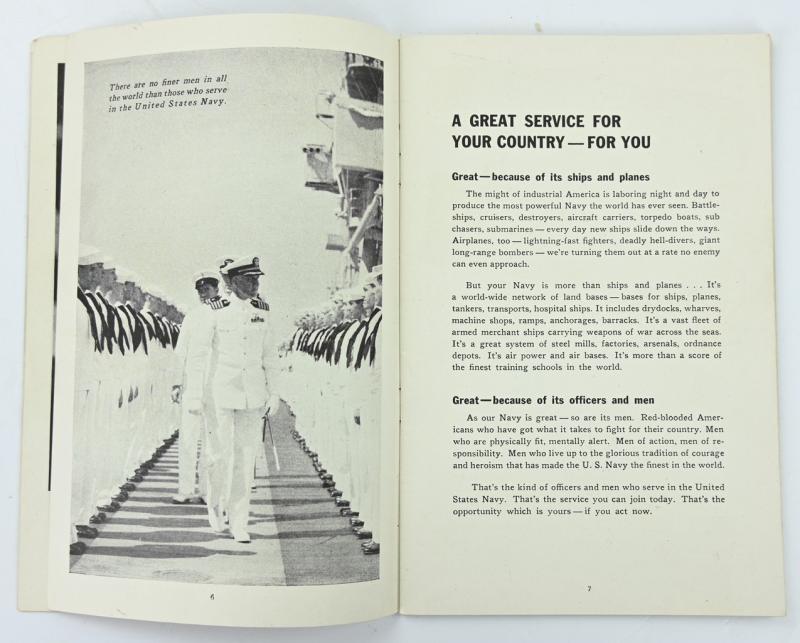 US Navy WW2 Recruitment Booklet
