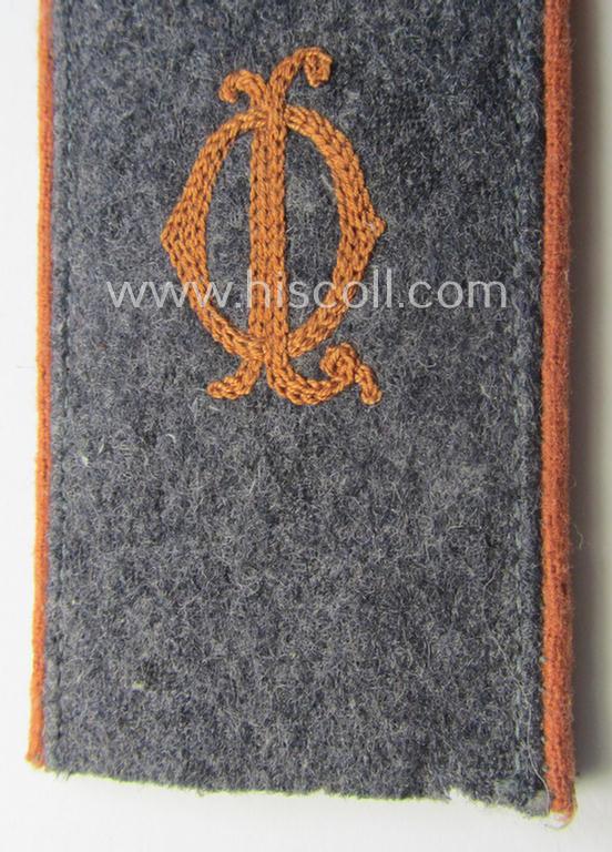 Single, WH (Luftwaffe) 'cyphered' EM-type shoulderstrap: 'Soldat der Luftnachrichten-Abtlgs. des Oberbefehlshabers der LW'