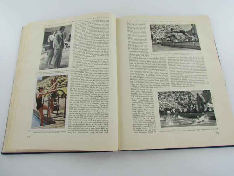 Olympia 1932 Hardbound Book Olympics Results