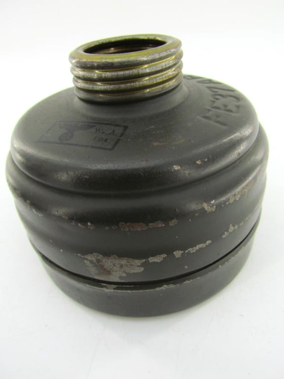 WH/SS Gasmask Cannister With Contents 1943