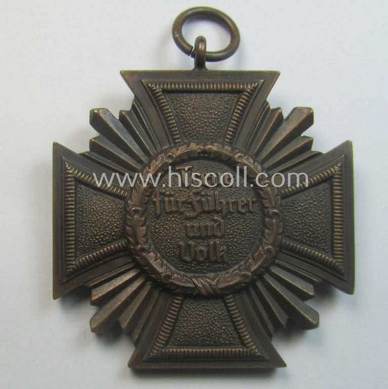 'N.S.D.A.P. Dienstauszeichnung in Bronze' (ie. being of the '3. Stufe für 10 Jahre treue D.')
