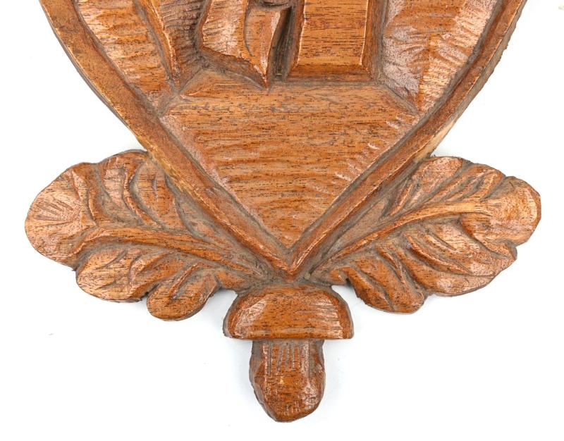 German Wooden Sign 12. SS-Panzer-Division "Hitlerjugend"