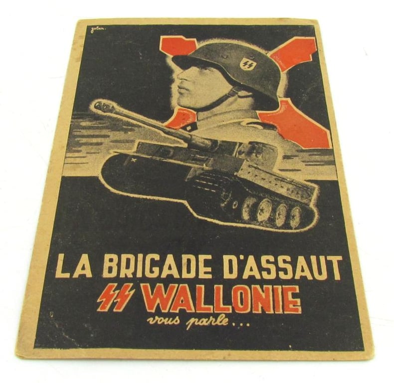 Postcard :'Waffen SS Recruitment' Wallonië