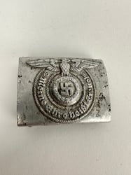 Waffen-SS aluminum belt buckle by SS 822/37 RZM