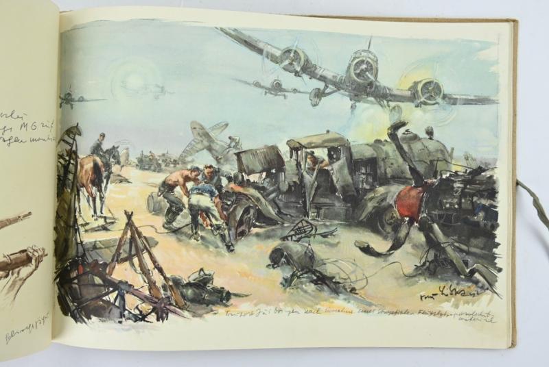 German WH Hans Liska Sketch Book 1944