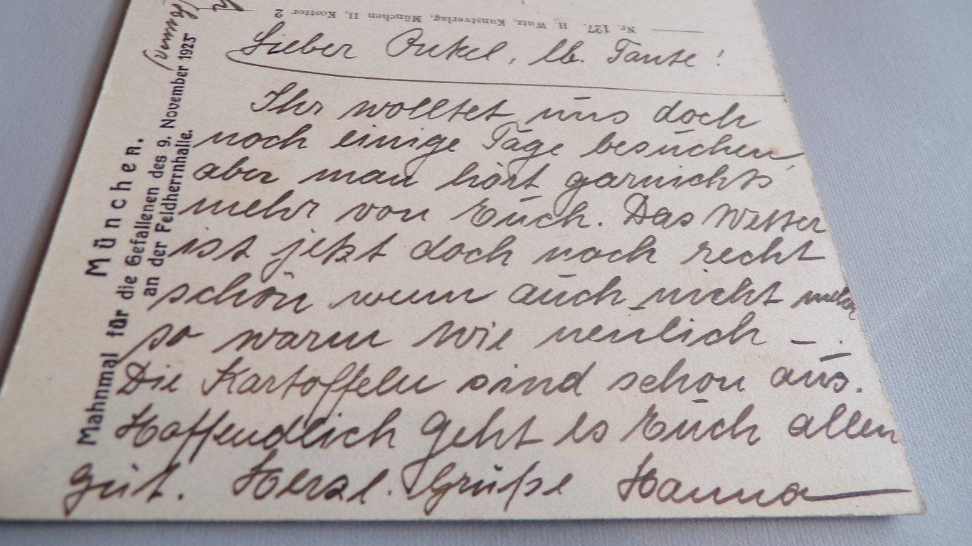Munich "Mahnmal an der Feldherrnhalle" Postcard