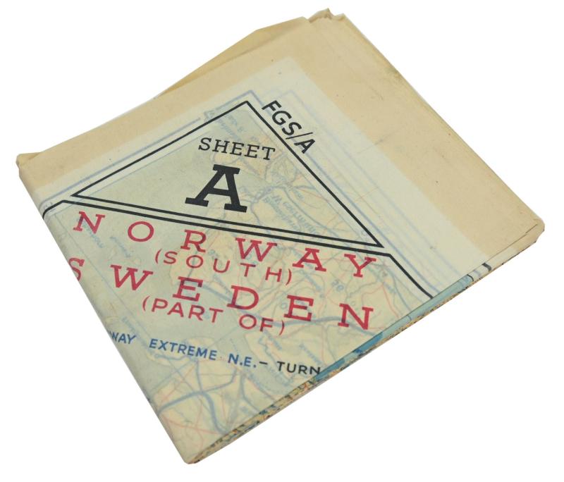 USAAF WW2 Pilot Escape Map FGS A&B Sheet A/E