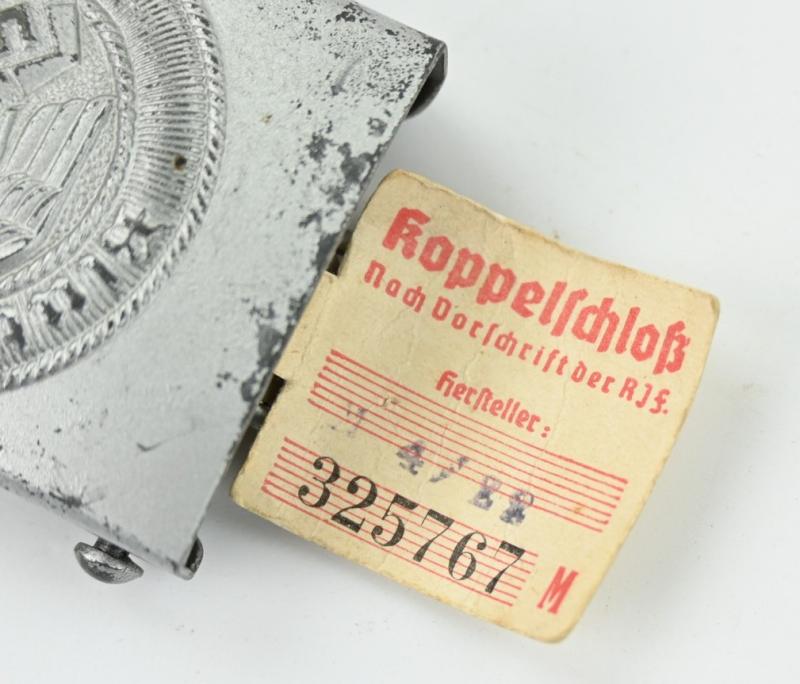 German Hitler Youth Beltbuckle with Paper Tag