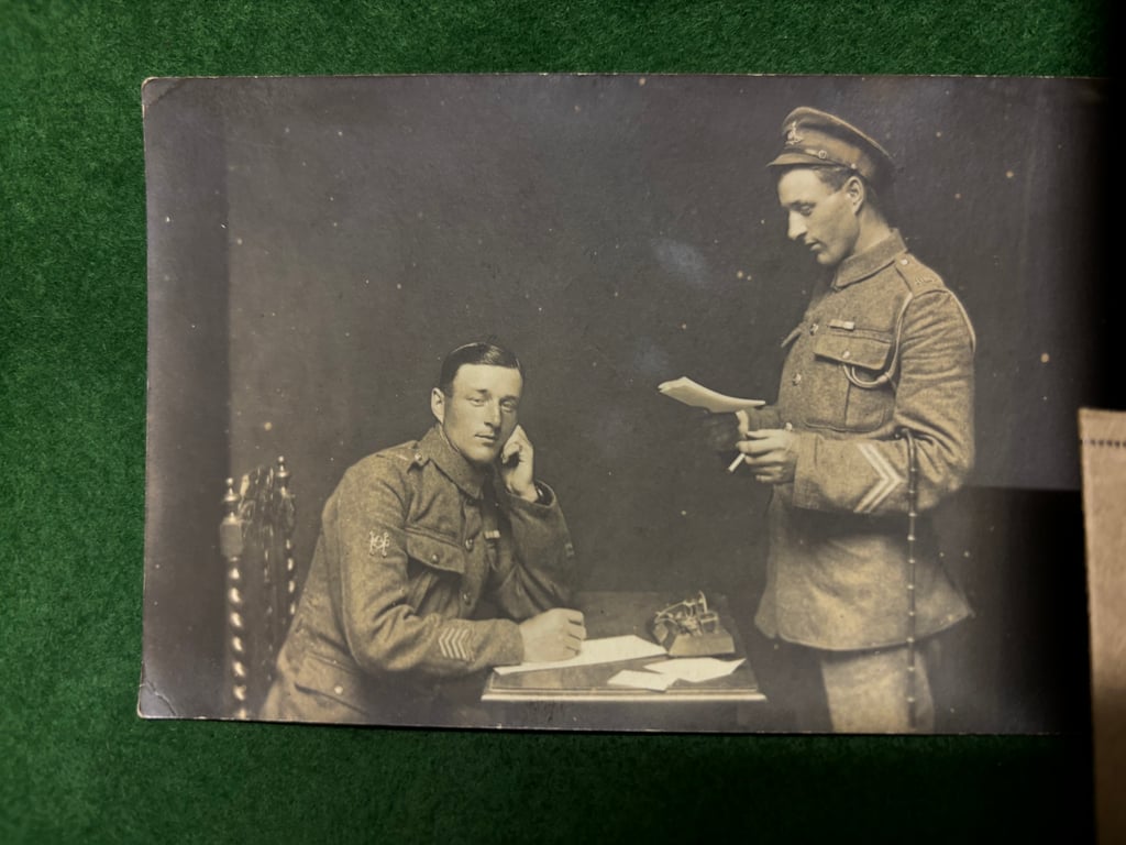 Paybook, Identity Disc, Photos and sport medal to 49805 Saddler RT Breayley RFA