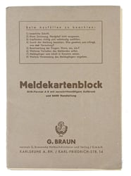 German WH Mapcase Notebook