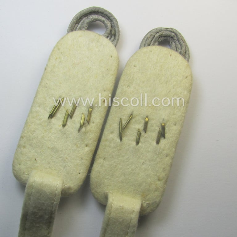 Pair of WH (Heeres) neatly 'cyphered', officers'-pattern shoulderboards: 'Major des Infanterie-Rgts. 119'