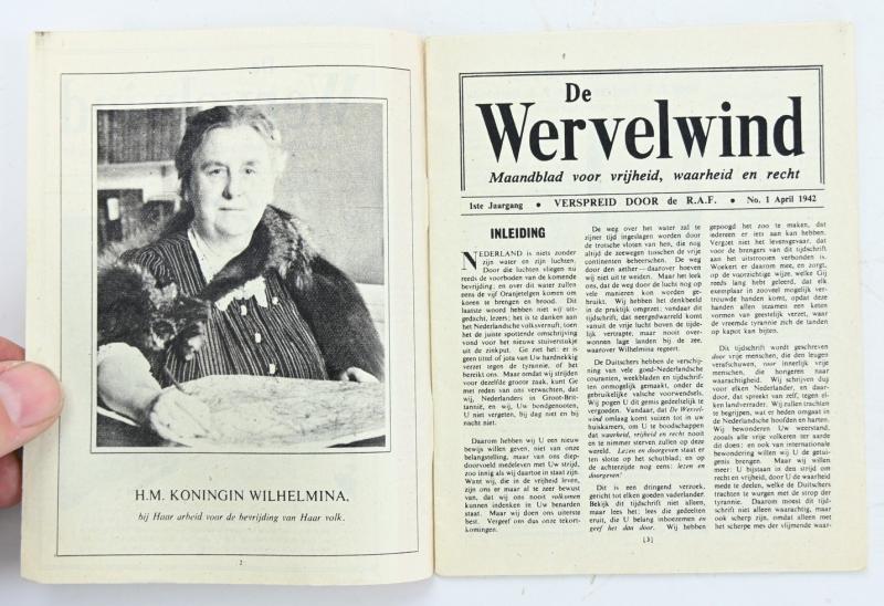 British RAF WW2 Droppingsbooklet 'De Wervelwind'
