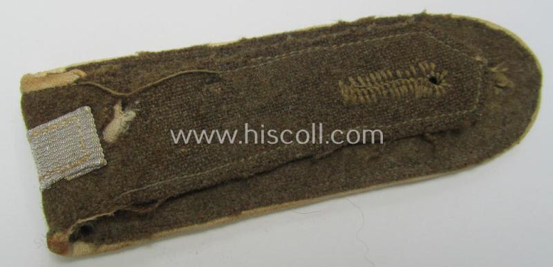 Single, 'Organisation Todt' (ie. 'OT'-) related, mid- (ie. later-) war period, NCO-type shoulderstrap as was intended for - and clearly used by! - an: 'OT-Truppführer' (ie. 'Unteroffizier')