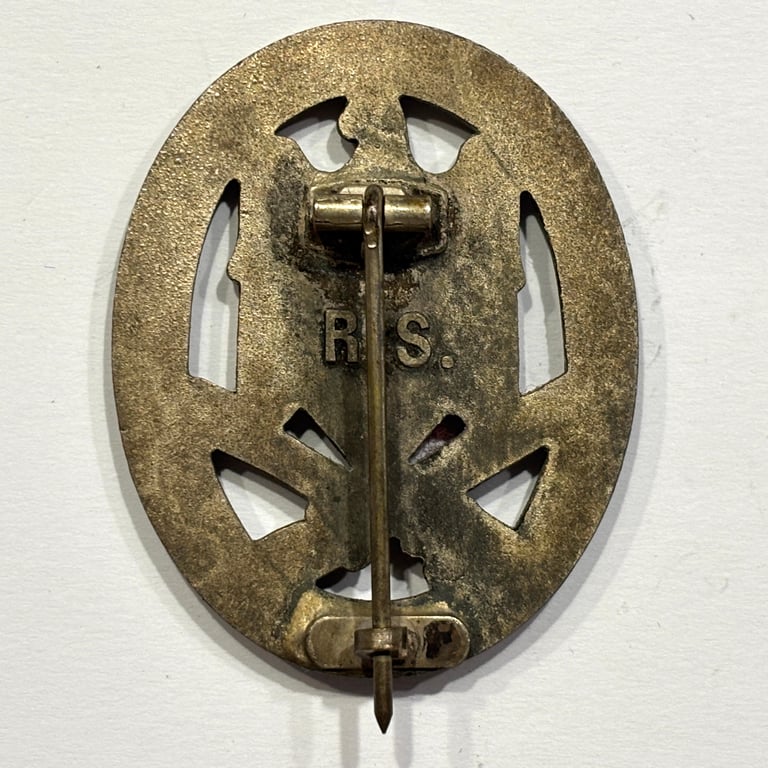 WH General Assault Badge "R.S." Rudolf Souval, Vienna Marked
