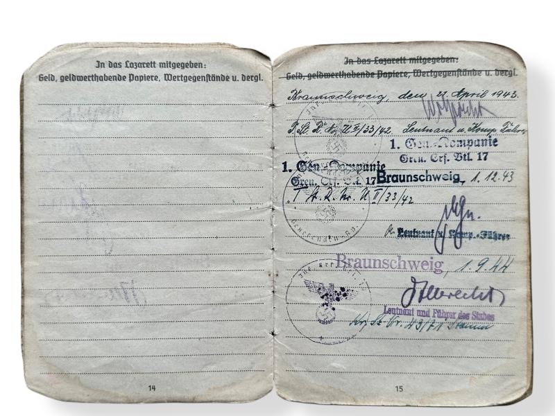 Grouping of Oberfeldwebel -Hans Kelmereit-