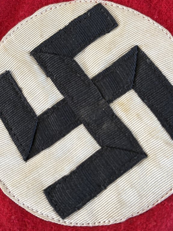GERMAN WWII THIRD REICH ORIGINAL ALLGEMEINE SS ARMBAND THICK WOOL.