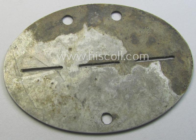 Aluminium-based, WH (Heeres) ie. 'Pioniere- o. Bau-Truppen'-related ID-disc: '3/Pi.Ers.2'
