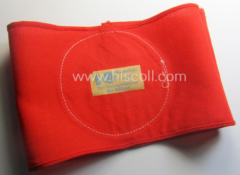 'Stonemint' N.S.D.A.P.-related party-armband (ie. 'Armbinde') being an example that still holds its period-attached 'RzM'-etiket