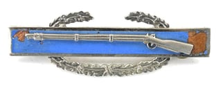 US WW2 Sterling Silver CIB Badge