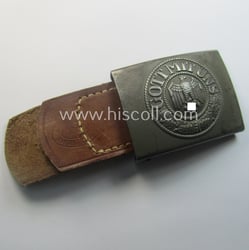 WH (Heeres) field-grey-coloured- and/or steel-based belt-buckle, being a...
